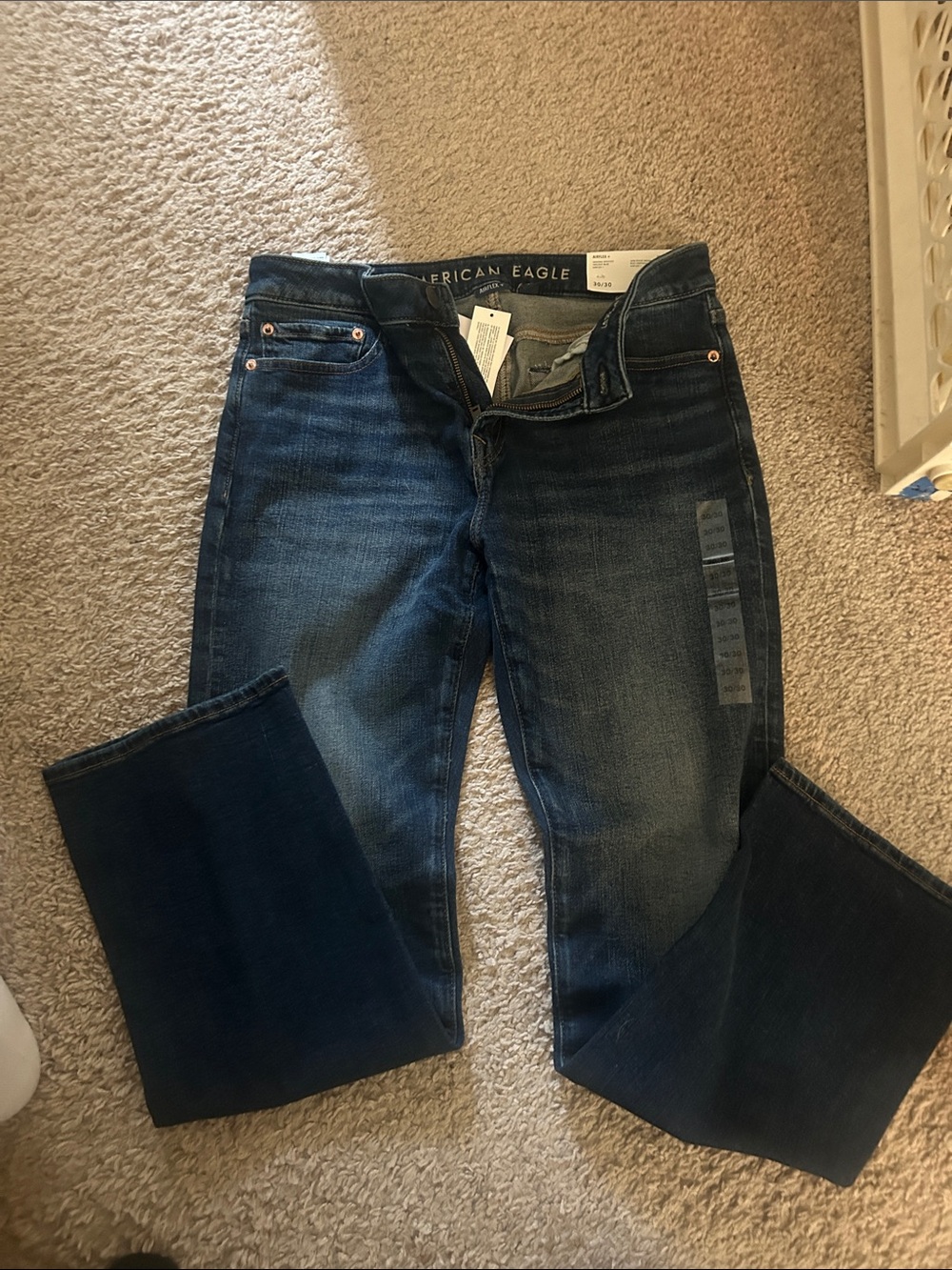 American Eagle Outfitters Dark Indigo Bootcut Jeans 30x30